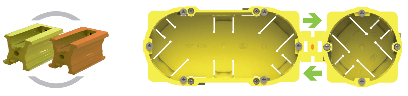 CAJA DE EMPOTRAR MECANISMOS TRIPLE PLADUR 429 JSL